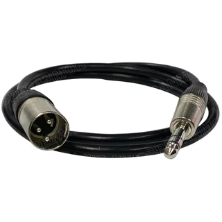 [ 1 เส้น ] SSF-ST-MIC-XLR-M สายสัญญาณ ไมค์ สเตอริโอ ออก XLR ผู้ สายสัญญาณ 6.35mm Stereo to XLR Male Cable TRS to XLR ...