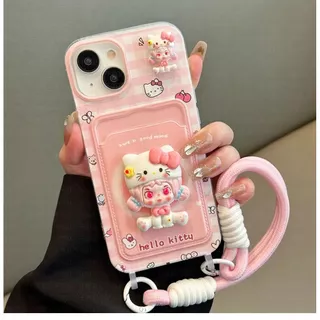 3Dพับผู้ถือบัตรพร้อมเชือกเส้นเล็กสําหรับiPhoneกรณี17 Pro Max 17 Pro 17 16 Pro Max 16 Pro 16 15 Pro Max 15 Pro 15 14 Pro Max 14 Pro 14 13 Pro Max 13 Pro 13 12 โปร 12