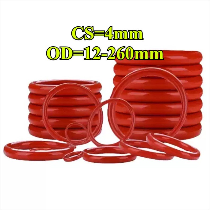โอริง ORing O-ring ยางโอริง VMQ เลือกขนาดได้  CS4 มม.* OD12-260 มม.【YMH-CB-1】 - รูปที่ 3