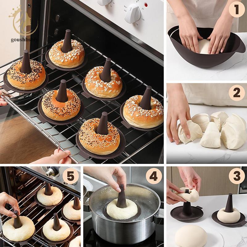 [GOY] 3/6pcs Doughnut ชุดกระทะซิลิโคน Bagel แม่พิมพ์ชุด Pastry Mold DIY รูปทรงกรวยแม่พิมพ์ซิลิโคนสําหรับอบกระทะโดนัทครัวเครื่องมือ TH ราคา ถูกที่สุด ดีลบีเคเค แกลเลอรีภาพที่ 4