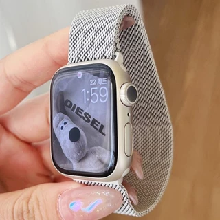 แหวนโลหะมิลาน for Smartwatch IWatch Ultra 3 2 SE Series 11 10 9 8 7 6 5 4 49mm 46mm 45mm 44mm 42mm 41mm 40mm 38mm