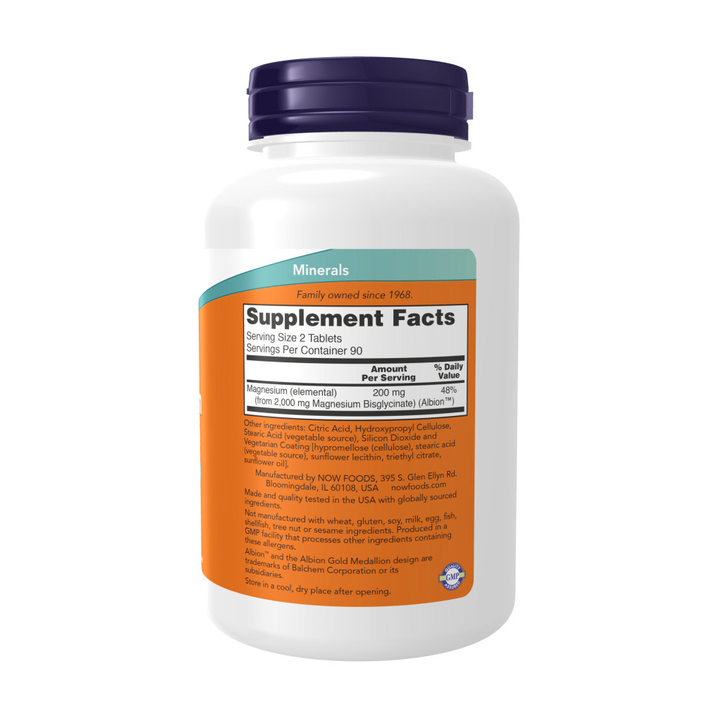 Now Foods, Magnesium Glycinate, 180 Tablets