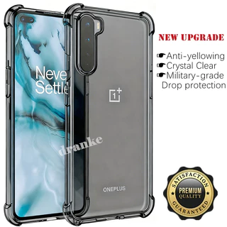 สําหรับ OnePlus Nord OnePlus Z OnePlus 8 Nord 5G AC2001 AC2003 ยืดหยุ่นซิลิโคนเหลวใสกึ่งโปร่งใส Anti-Yellowing ฝาครอบ 4 มุมป้องกันกรณีเยลลี่
