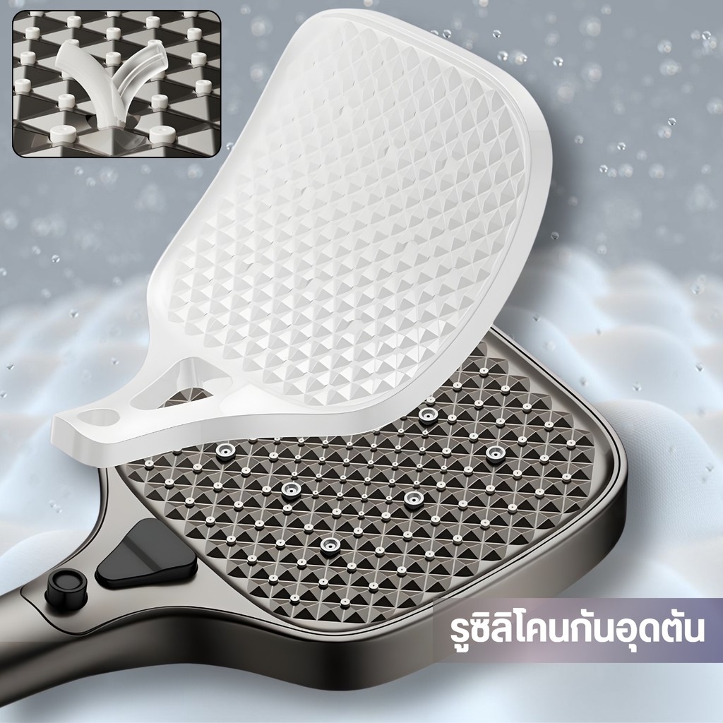 ฝักบัวฝักบัวแรงดันสูง ฝักบัวไซซ์ใหญ่ ดีไซน์หน้าเหลี่ยม โมเดิร์น หรูเข้าทุกห้องน้ำ - รูปที่ 7