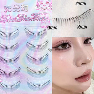 Manga Natural Wispy Cross Lower Eyelashes Daily Makeup เครื่องมือเสริมความงาม 5 คู่