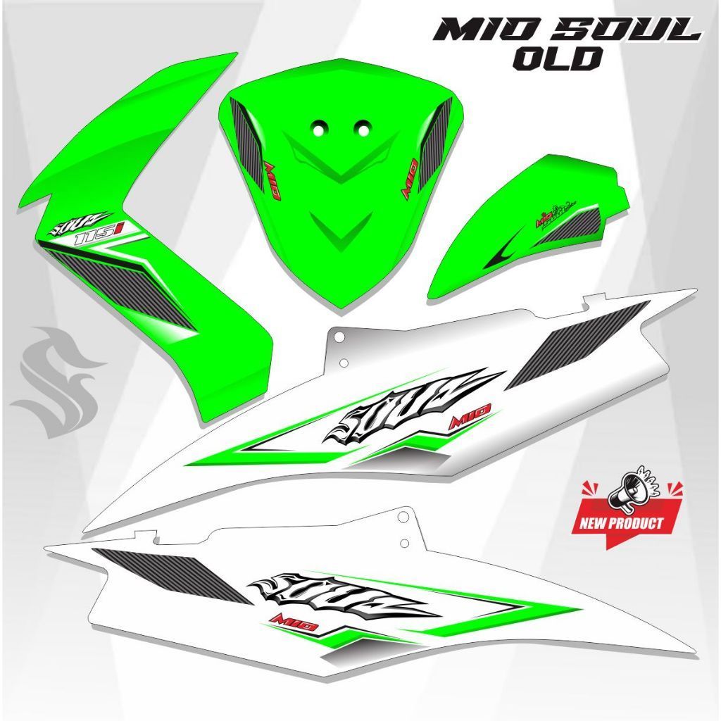 สติ๊กเกอร์ / VARIATION LIST / สติ๊กเกอร์ MIO SOUL STRIPING MIO SOUL OLD MOTIF