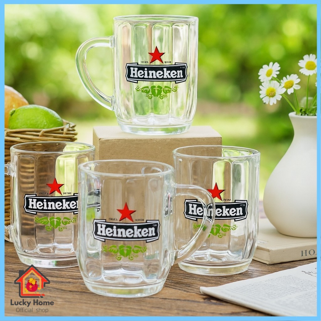 แก้วเบียร์ แก้วกินเบียร์ 300ml แพ็ค 6ใบ แก้วเบียร์ใหญ่ แก้วเบียร์ช้าง รุ่น UG-307