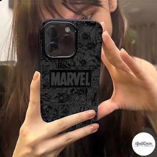 สำหรับIPhone 17 air 16 12 15 11 13 14 Pro Max XS XR X Max 16 7 8 15 Plus เคสผิวมันลายการ์ตูนสไปเดอร์แมนสไตล์แบรนด์แฟชั่น
