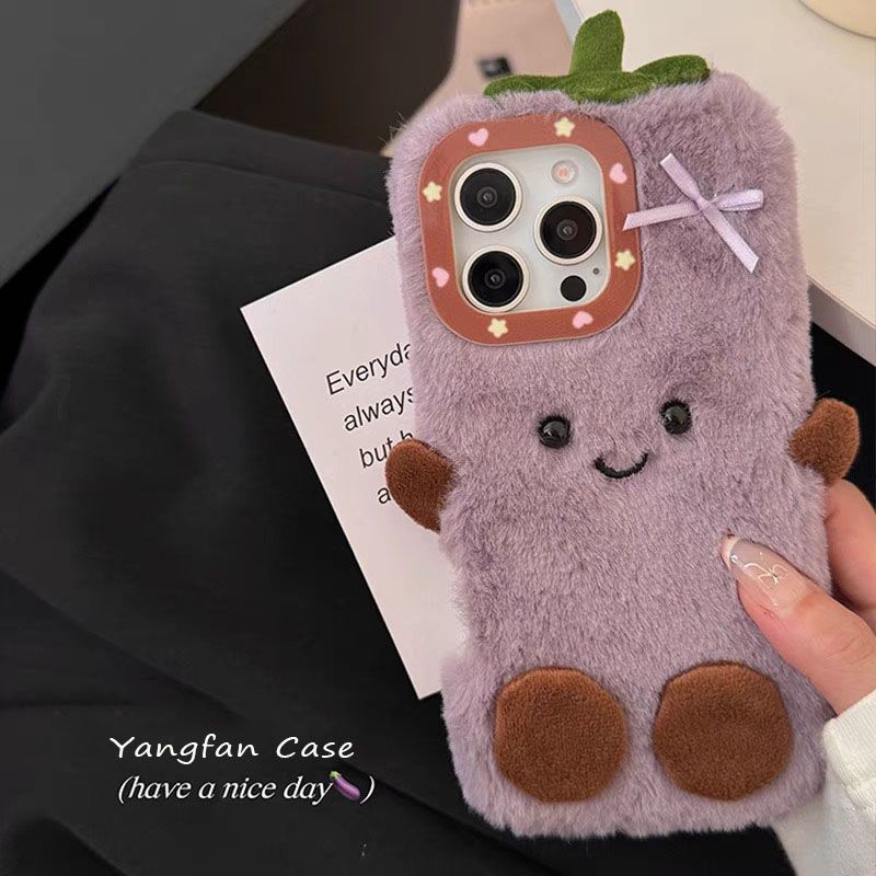 มะเขือม่วงตุ๊กตา vivoiQOOZ9 เคสโทรศัพท์ Neo10/Neo9/Neo8iQOO13/12/11sW30A