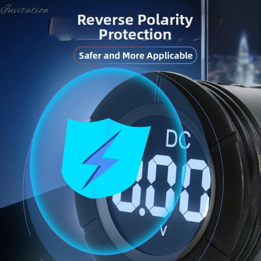 DC Voltmeter For Indoor Use High-quality ABS Plastic Measurement Range 30V-500V