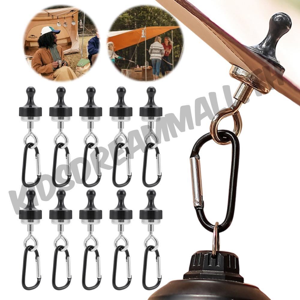 แม่เหล็กตะขอแขวน 10 ชิ้น ใช้สำหรับเต็นท์และตั้งแคมป์กลางแจ้ง - รูปที่ 5