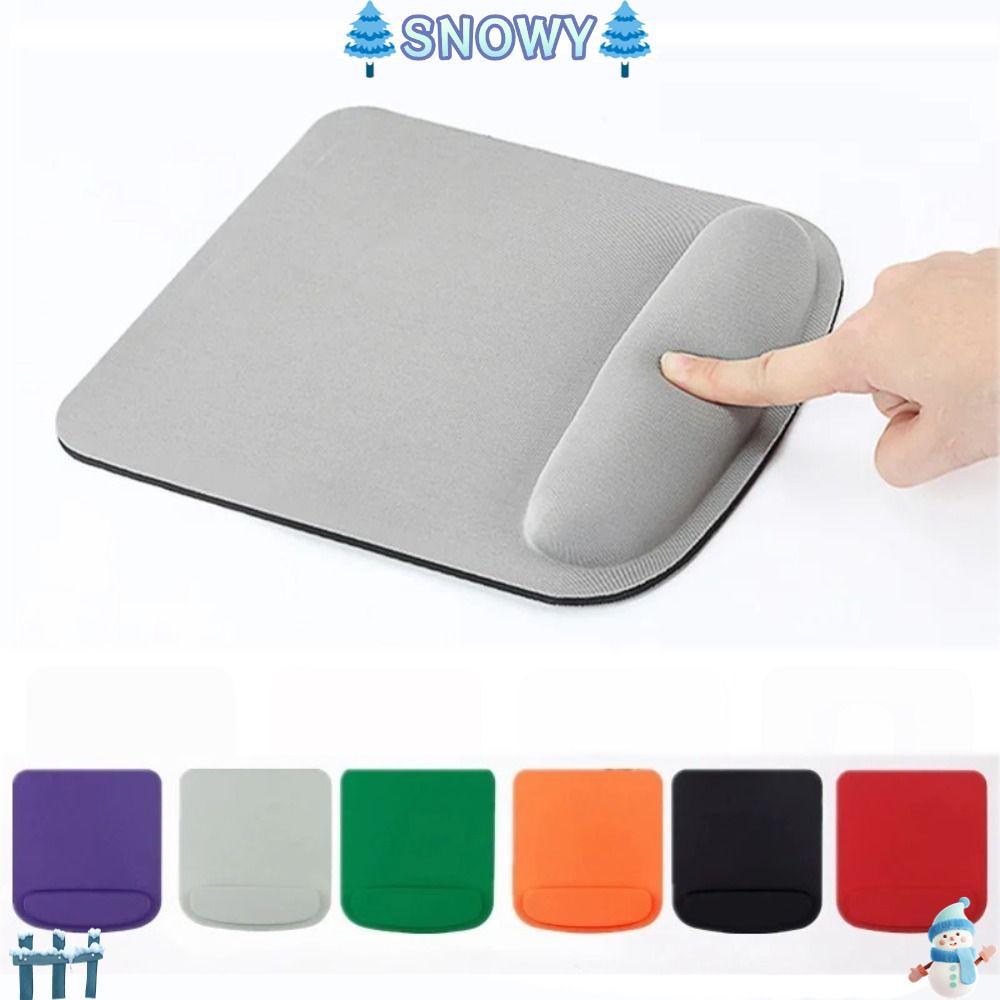 SNOWY Gaming Office Mousepad, แผ่นรองเมาส์รองข้อมือฟองน้ําหนา EVA, อุปกรณ์สํานักงานสีทึบแผ่นรองเม้าส์ตามหลักสรีรศาสตร์