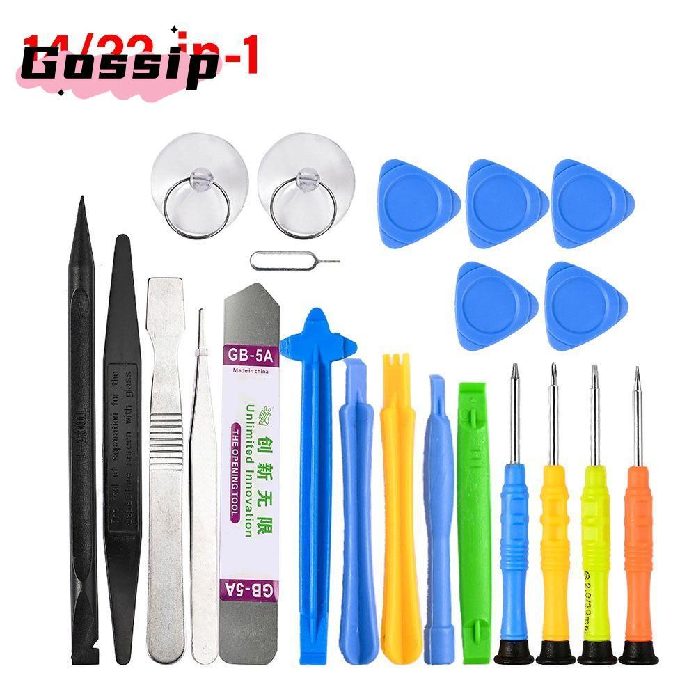 GOSSIP เครื่องมือซ่อมโทรศัพท์มือถือ, คู่มือ 14/22-in-1 โทรศัพท์ถอดเครื่องมือ, ปฏิบัติมือเครื่องมือเป