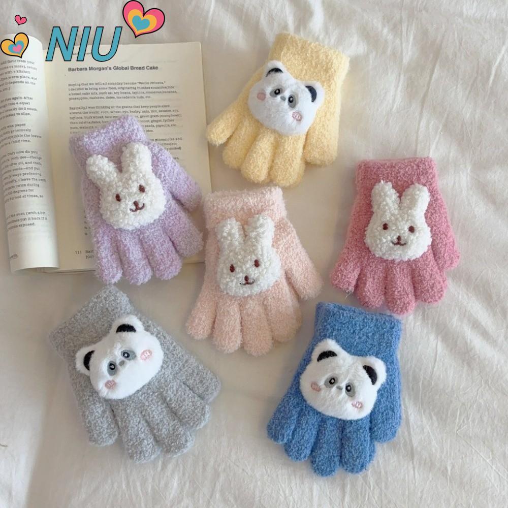 ถุงมือเด็กฤดูหนาว กันลมและอุณหภูมิต่ำ สีสดใสแบบลูกอม สำหรับทารกหญิง