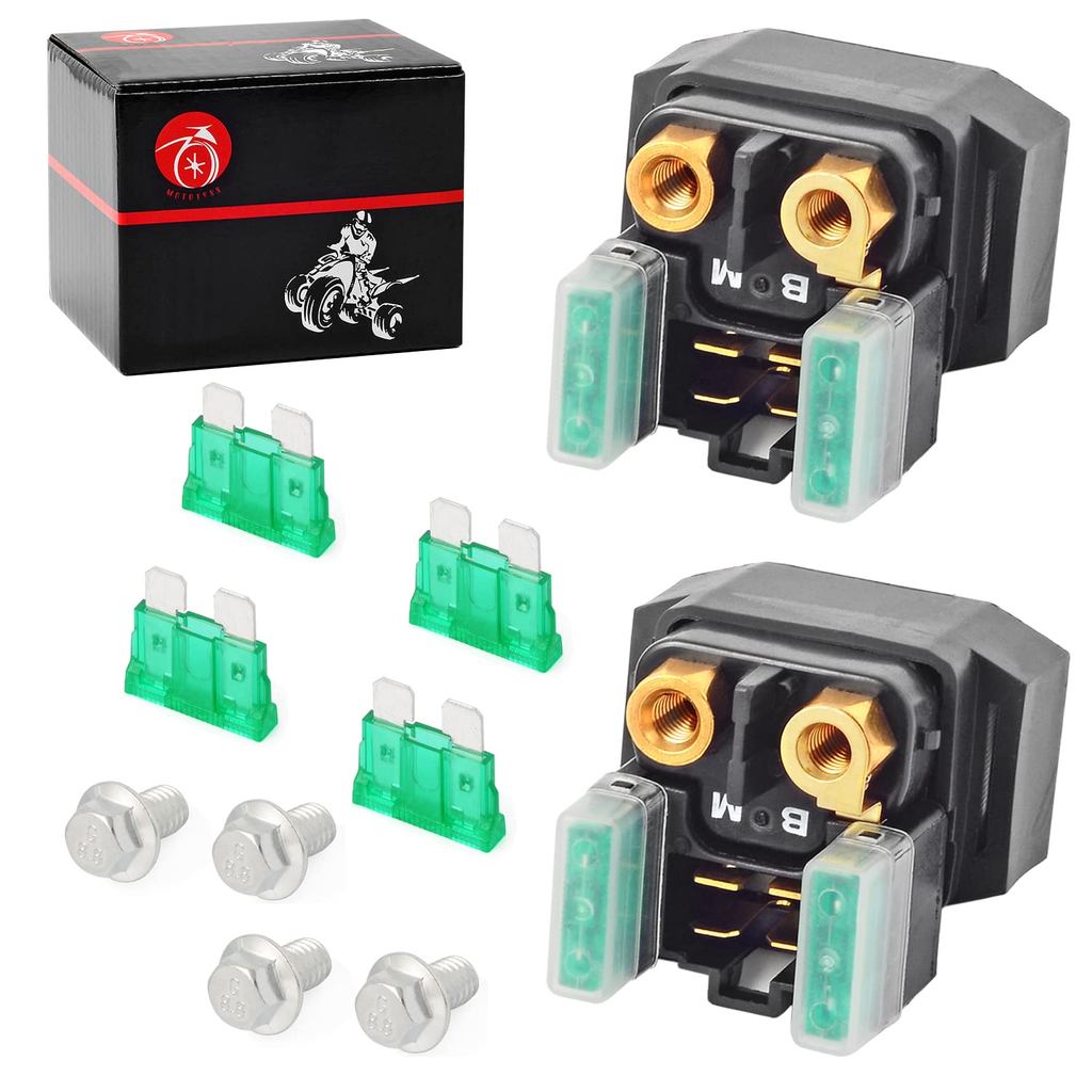 MOTO1988 2PS รีเลย์สตาร์ทโซลินอยด์เข้ากันได้กับ Yamaha Grizzly Kodiak Raptor YFM 350 400 450 660 หมี