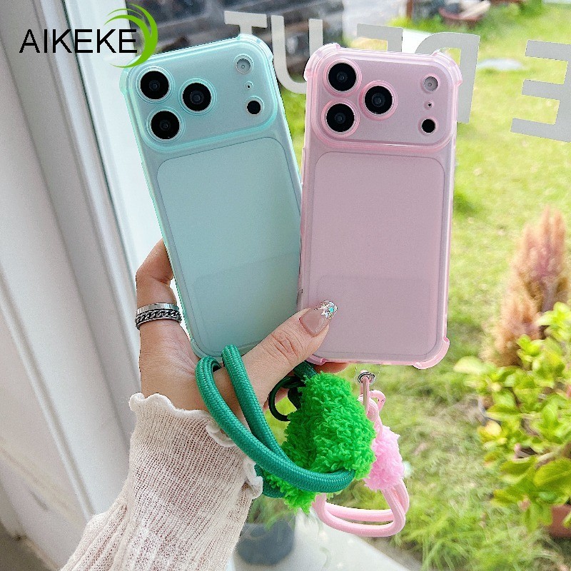 ฤดูใบไม้ร่วงฤดูหนาวสายรัดตุ๊กตาเชือก Frosted เคสโทรศัพท์สําหรับ Vivo Y77E Y76S Y76 Y74S Y73S Y39 Y38