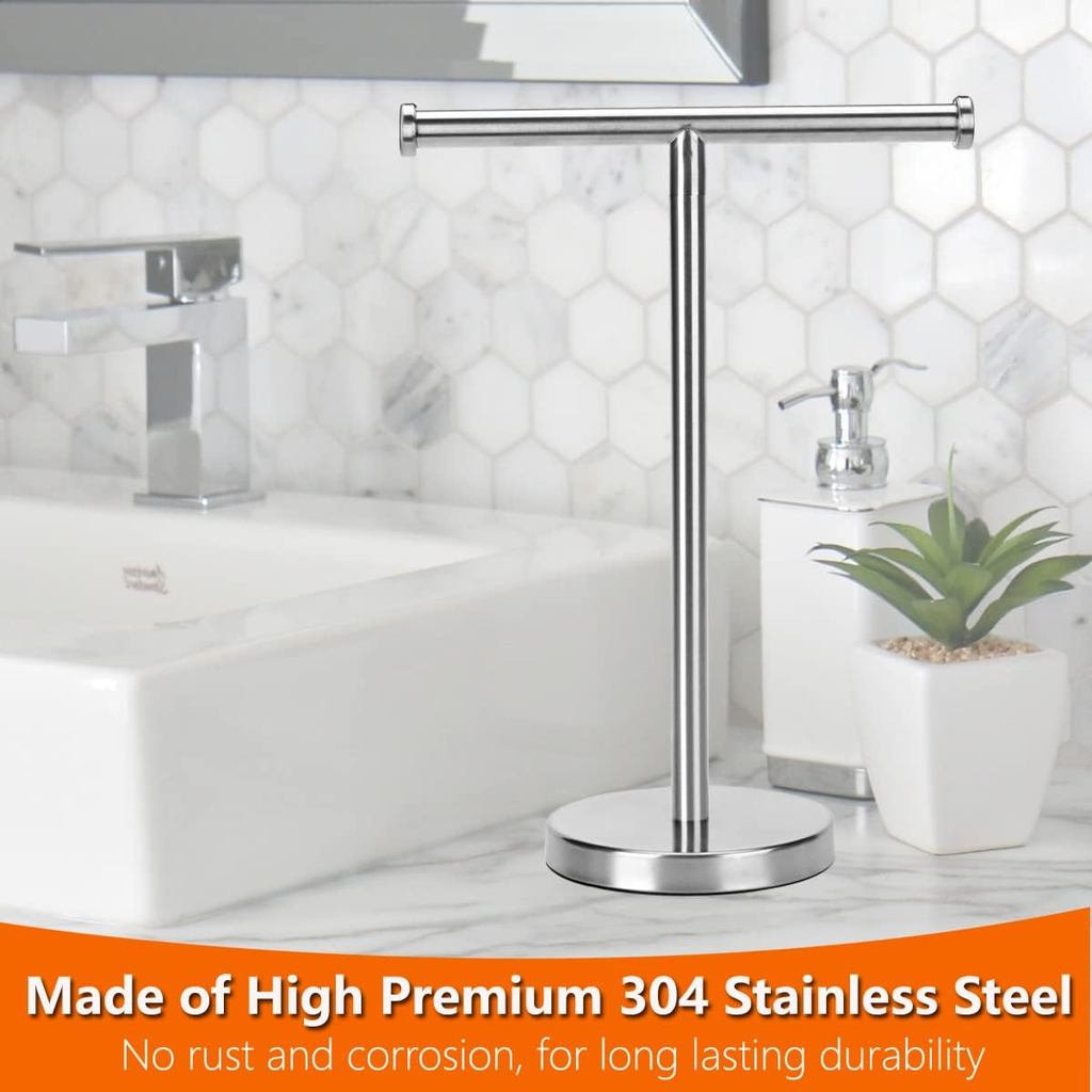 Towel Rack Hand Towel Stand, Bathroom Hand Towel Holder Stand with Heavy Base, SUS304 Stainless Stee