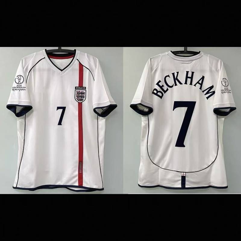 England National Team Home Jersey Beckham No. 7 Football Short Sleeve Men Quick-Drying Short-Sleeved