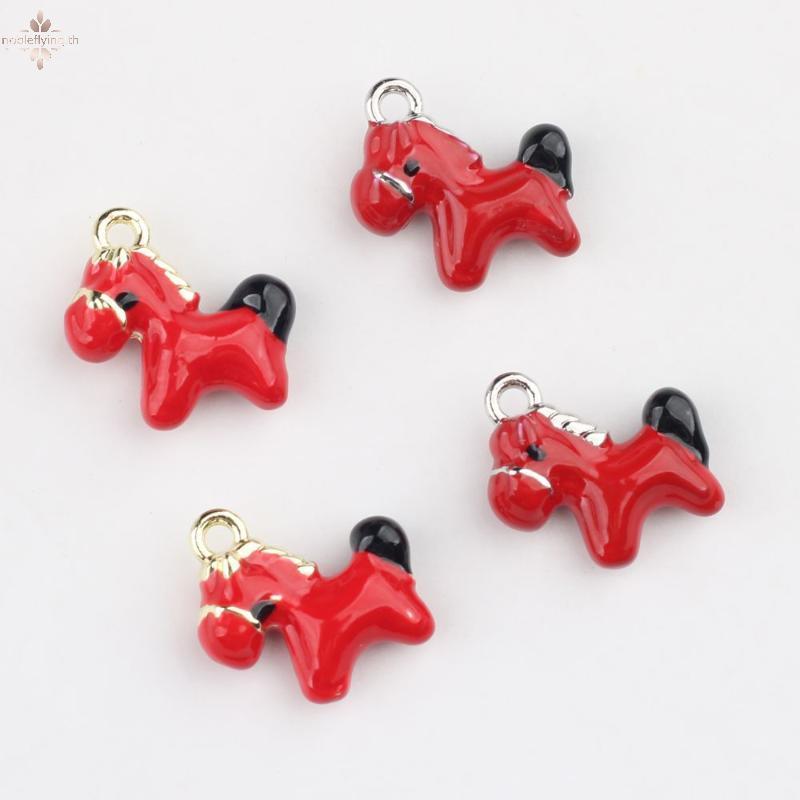 Nf 2 ชิ้นโลหะผสมสังกะสีจี้ม้า Charms Handmade DIY สร้อยคอสร้อยข้อมือต่างหูพวงกุญแจอุปกรณ์เสริมเครื่อ