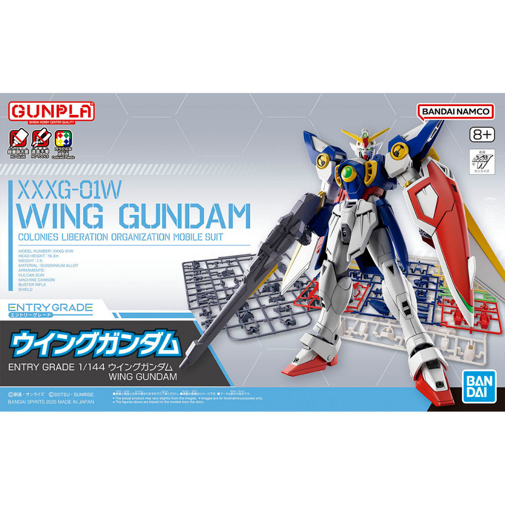 BANDAI เกรดเข้า EG WING GUNDAM 69160 ชุดโมเดลพลาสติก