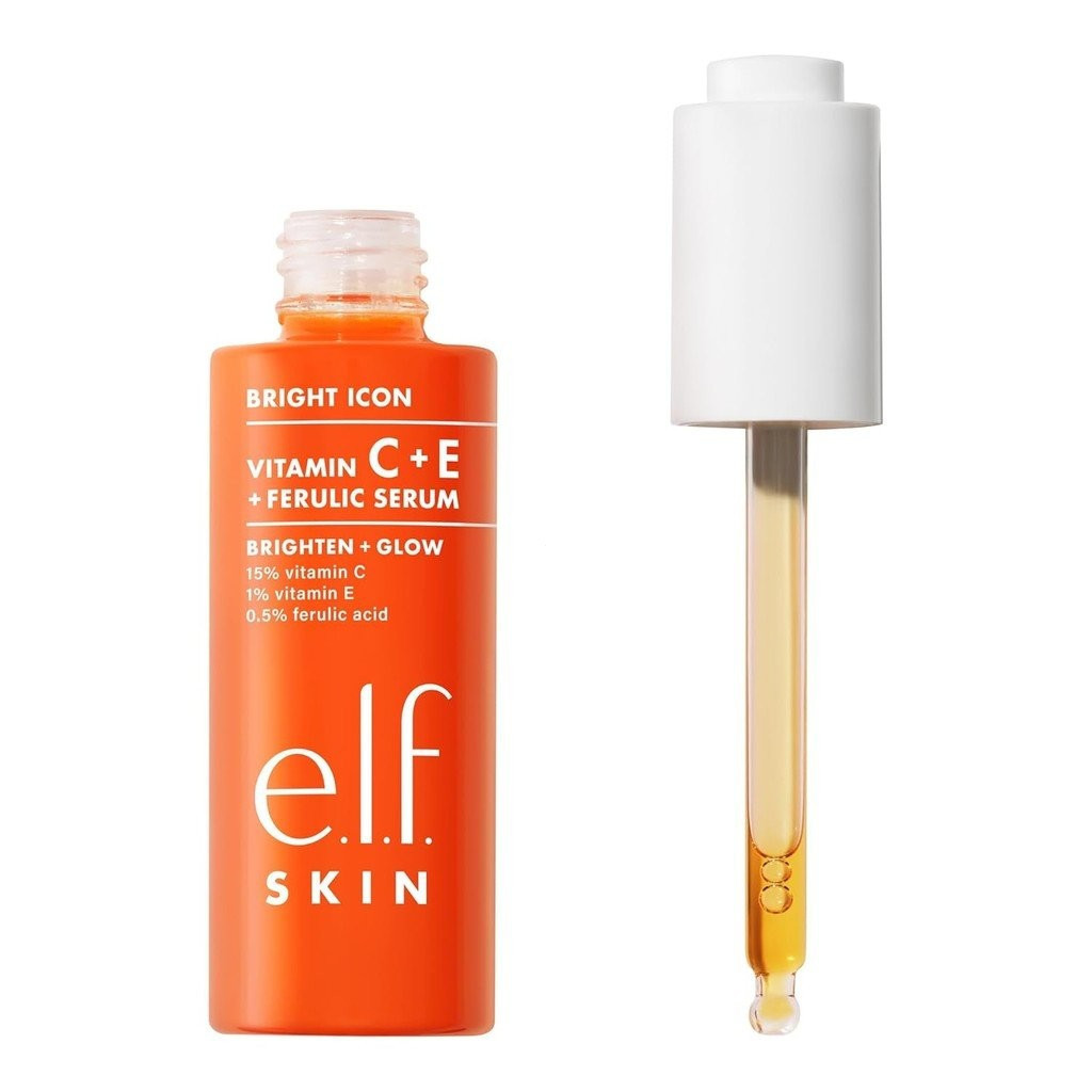 Elf SKIN Bright Icon Vitamin C + E + Ferulic Serum, Brightening & Soothing Face Serum, ช่วยให้สีผิวส
