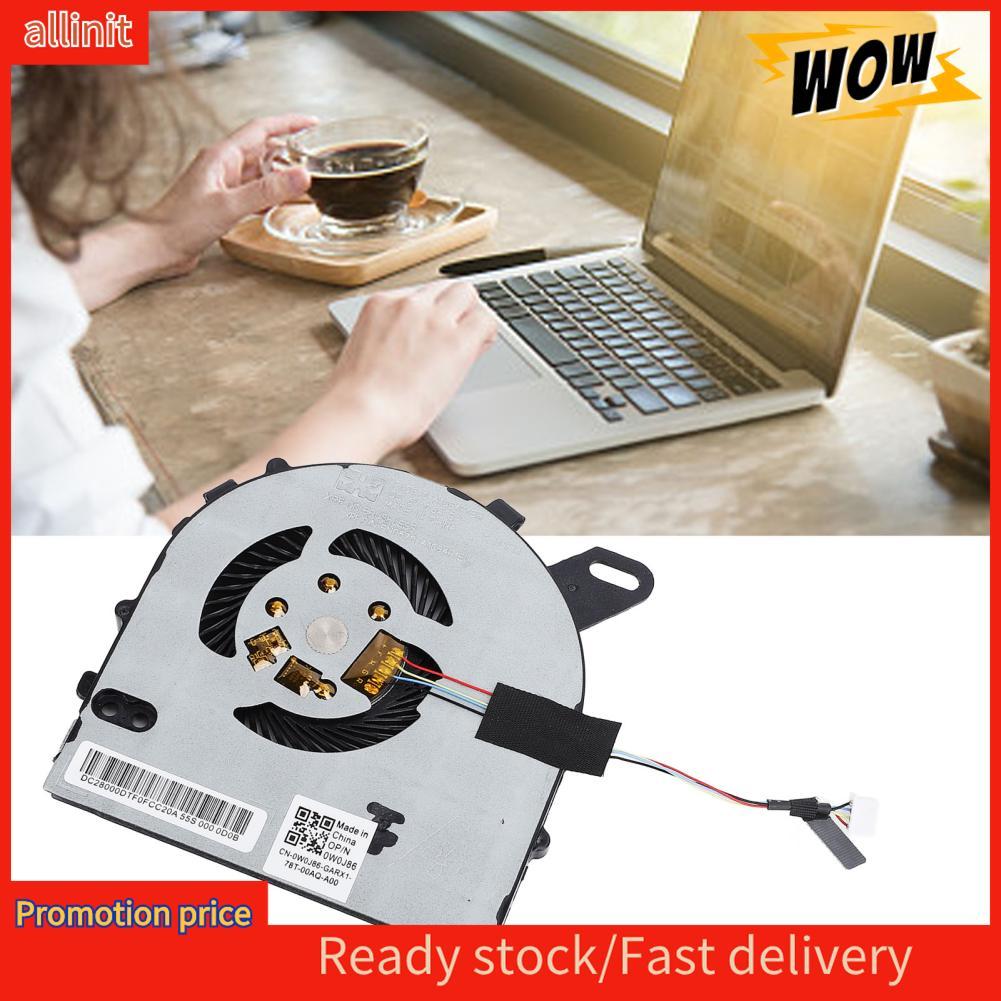 Allinit Allinit เปลี่ยนพัดลมระบายความร้อน CPU สำหรับ 15 7572 7560 Vostro 5468 5568 0W0J85 4 ขาเชื่อม