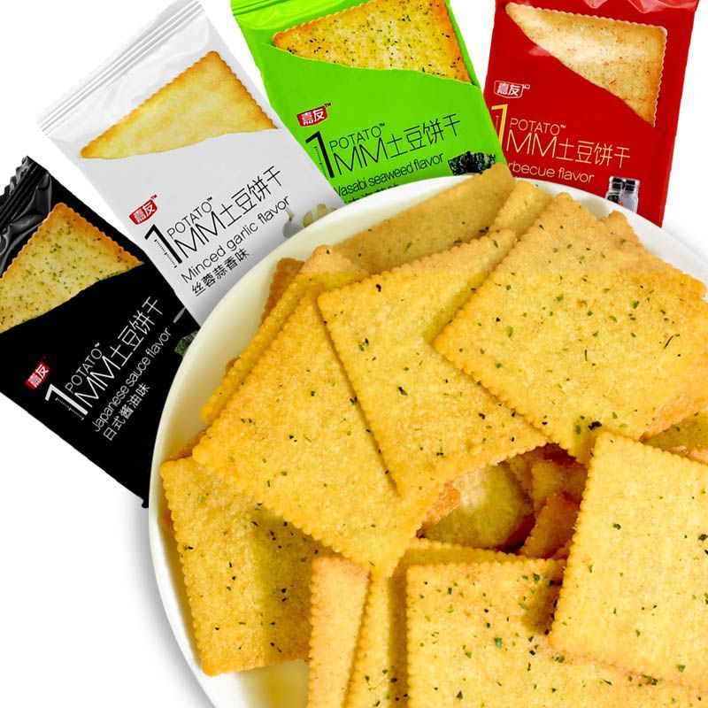 Jiayou Potato Biscuits mm Crepes g Snack Food Crispy Sachets Snack Box Crispy Biscuits SP11525 @