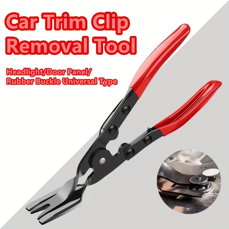 1 ชิ้น Auto Clamp & Fastener Remover - คลิปตกแต่ง/ประตู/ภายใน/Dashboard หมุดพลาสติก Pry เครื่องมือ. มือถือ กระทัดรัด แรงสูง ; สําหรับซ่อมแซม ทําเอง ช่าง