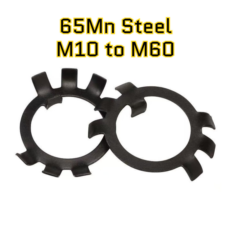 ปะเก็นตรวจสอบสีดําหยุดปะเก็นเหล็กสีดําหกกรงเล็บกษัตริย์ล็อคแผ่น M10-M60 HG-MB