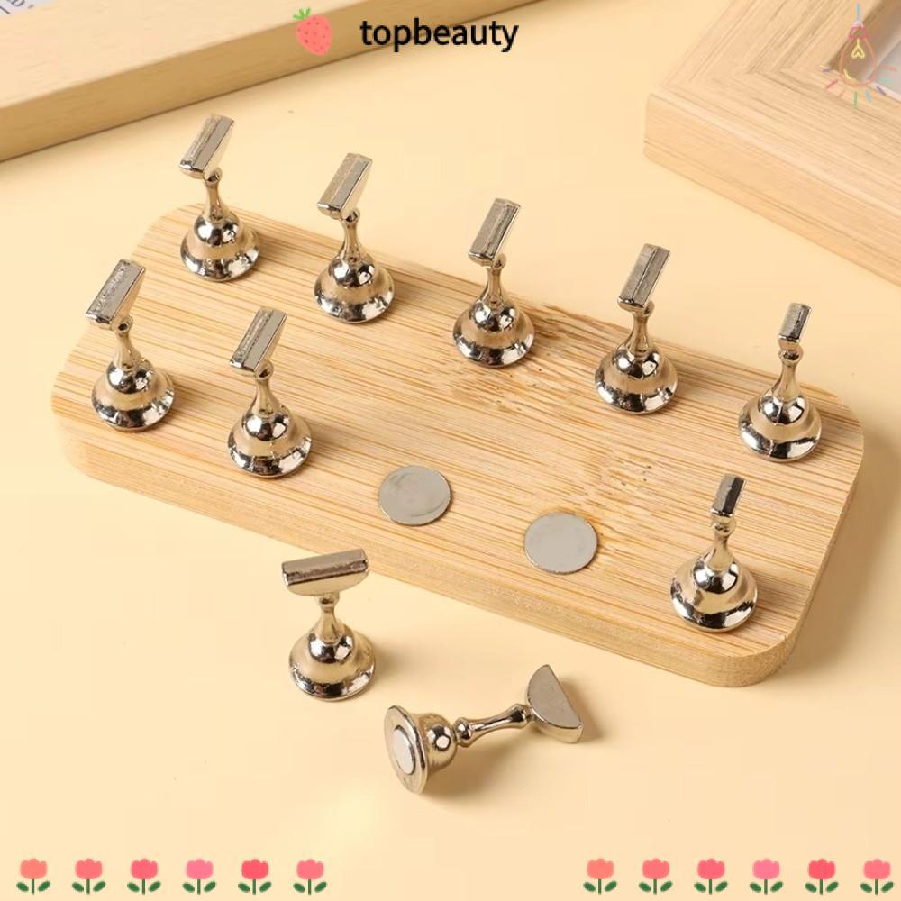 ท็อปบิวตี้ แท่นฝึกซ้อมเล็บแม่เหล็ก, ที่วางฝึกซ้อมที่ยึดเล็บแบบปรับได้, แท่นโชว์เล็บปลอมสําหรับทําเล็บ