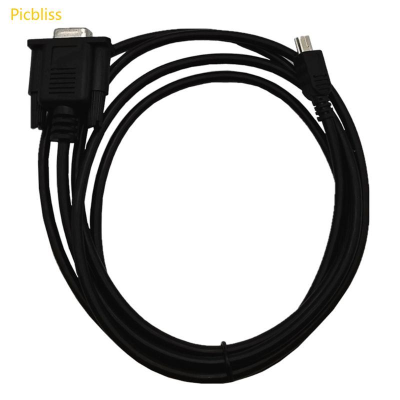 Picbliss Mini USB Male to RS232 DB9 9Pin Female Adapter Entension Cable 9Pin to 5Pin