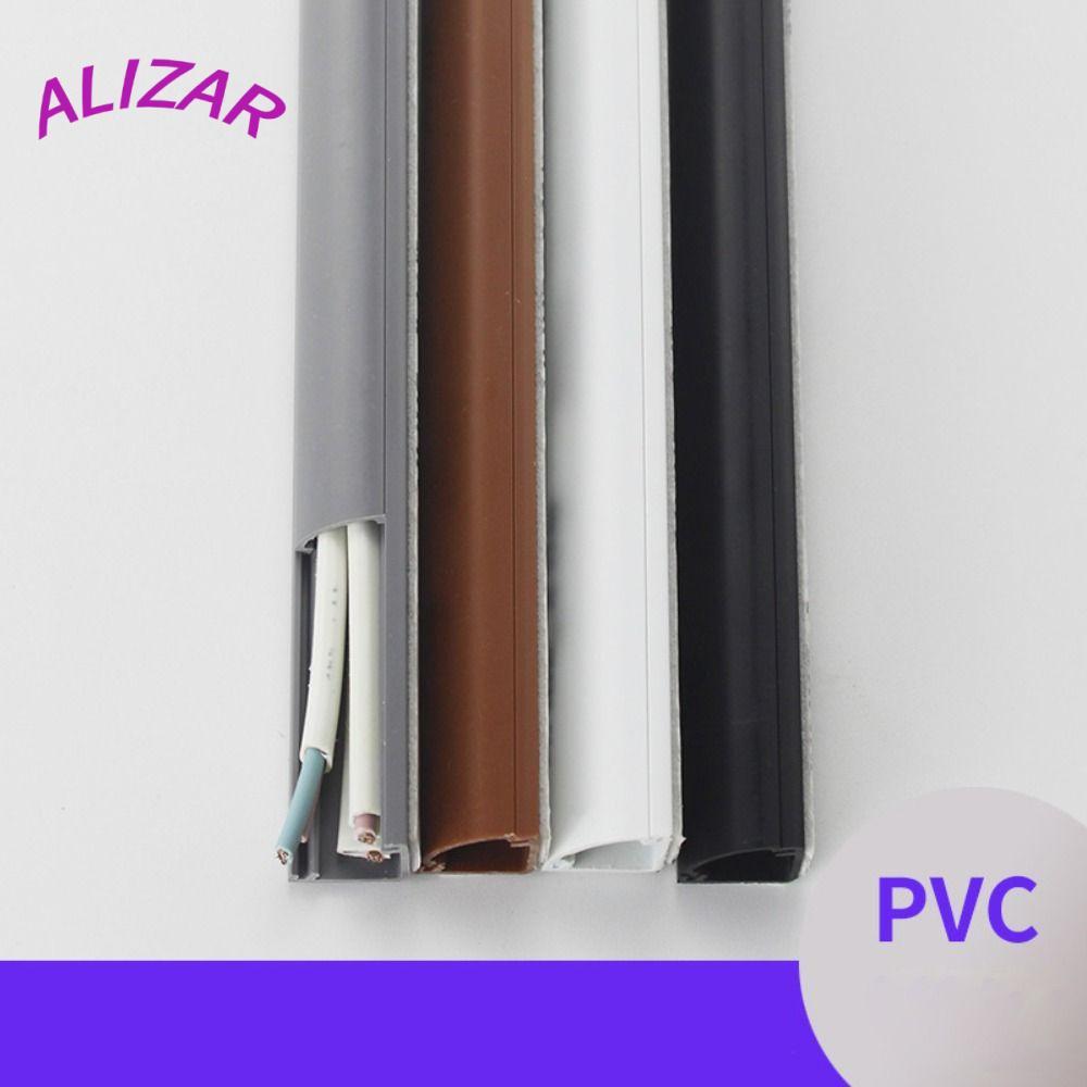 ฝาครอบสายไฟพื้น ALIZAR,ตัวป้องกันสายไฟที่ทนทาน,ฝาครอบสายเคเบิลสามเหลี่ยม Self-Adhesive Power Cable Protector บ้านกลางแจ้ง