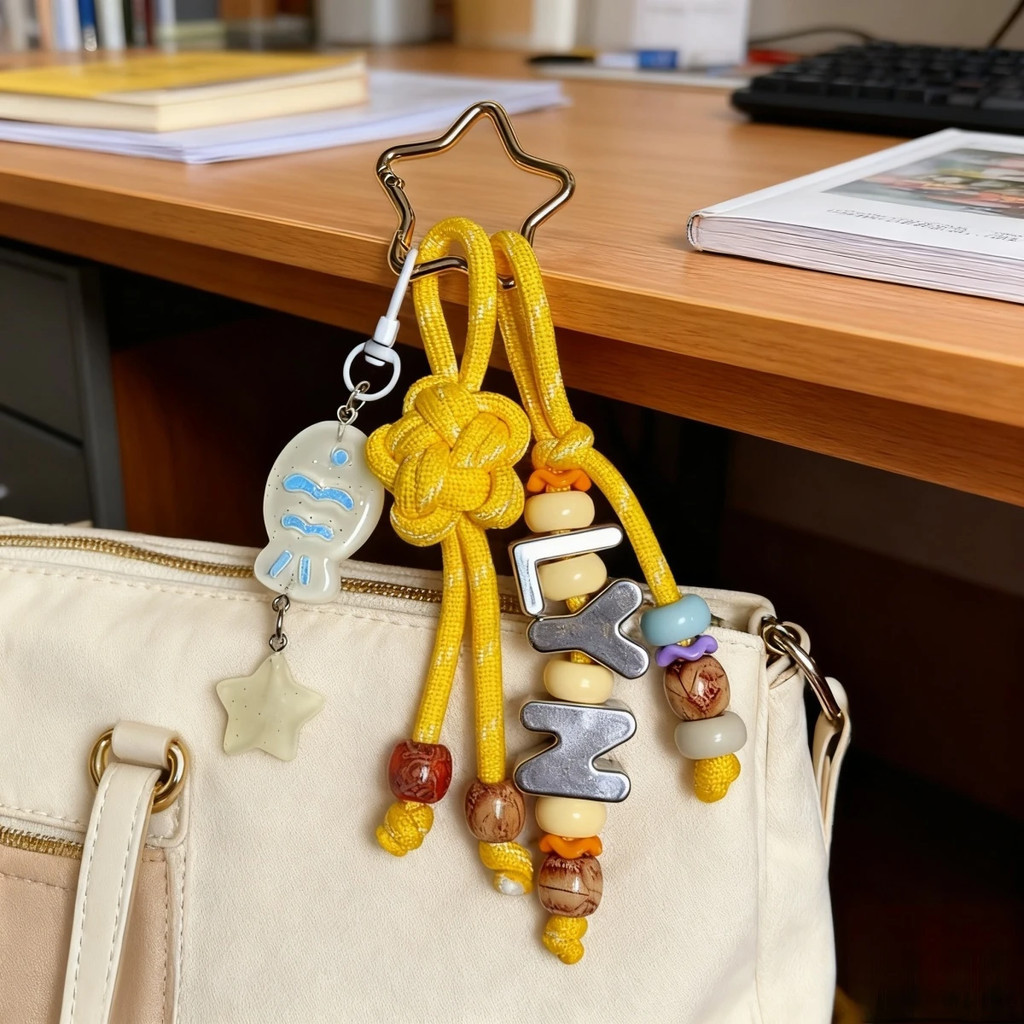 จี้พวงกุญแจแบบบราิดดาวสตาร์ Liu Yuning สำหรับสะสมและใช้งาน