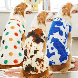 🇹🇭พร้อมส่ง🇹🇭 🐶🐕 เสื้อผ้าสำลีขนปุยนุ่มนิ่ม สำหรับ สุนัขพันธุ์กลาง ถึง หมาใหญ่