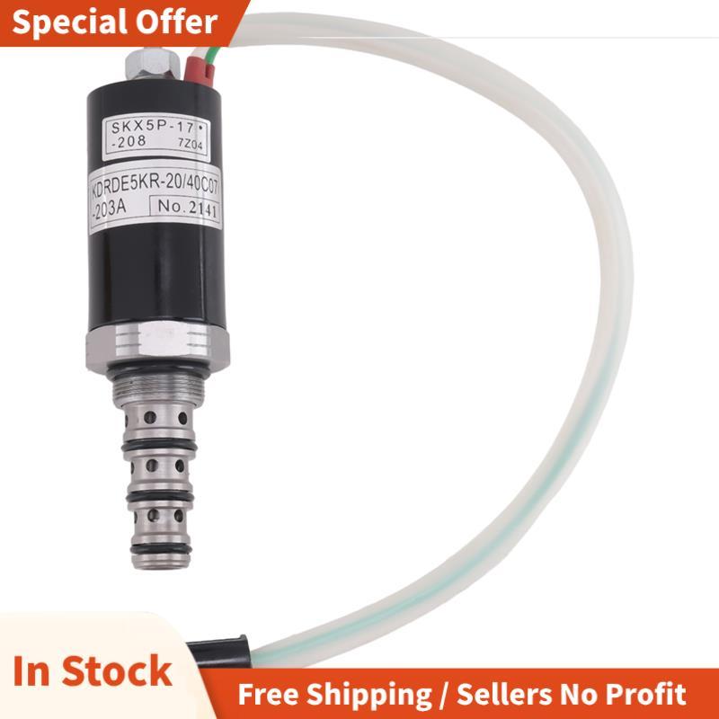Excavator Solenoid วาล์ว 40C07-203A KDRDE5K-20 สําหรับ Kobelco Excavator SK60-3 SK200-6E SK230-6E SK