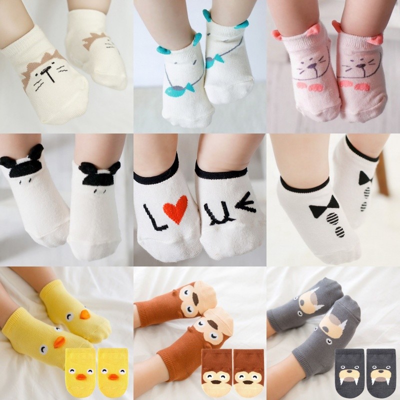 DE230 สินค้าขายดี ถุงเท้าเด็ก ถุงเท้าเด็ก ลายน่ารัก