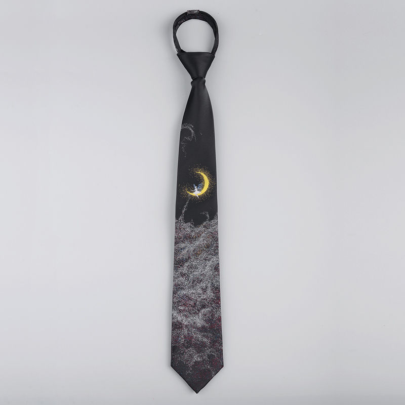 【11.11优惠大促】原创JK领带女衬衫配饰拉链领带DK男学院风提花免打结款fadacai666.thfadacai666th20251108