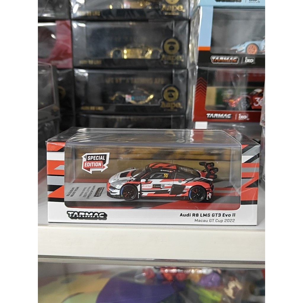 TW TARMAC WORKS AUDI r8 lms GT3 evo II 2022 มาเก๊าใหม่เอี่ยมที่ยังไม่ได้เปิด