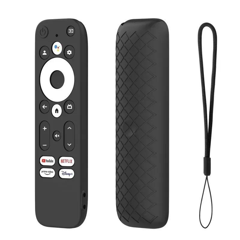 ครอบคลุมสําหรับ Onn Android TV 2K FHD Streaming Stick Remote Anti-Slip กันกระแทกป้องกันเคสซิลิโคนพร้