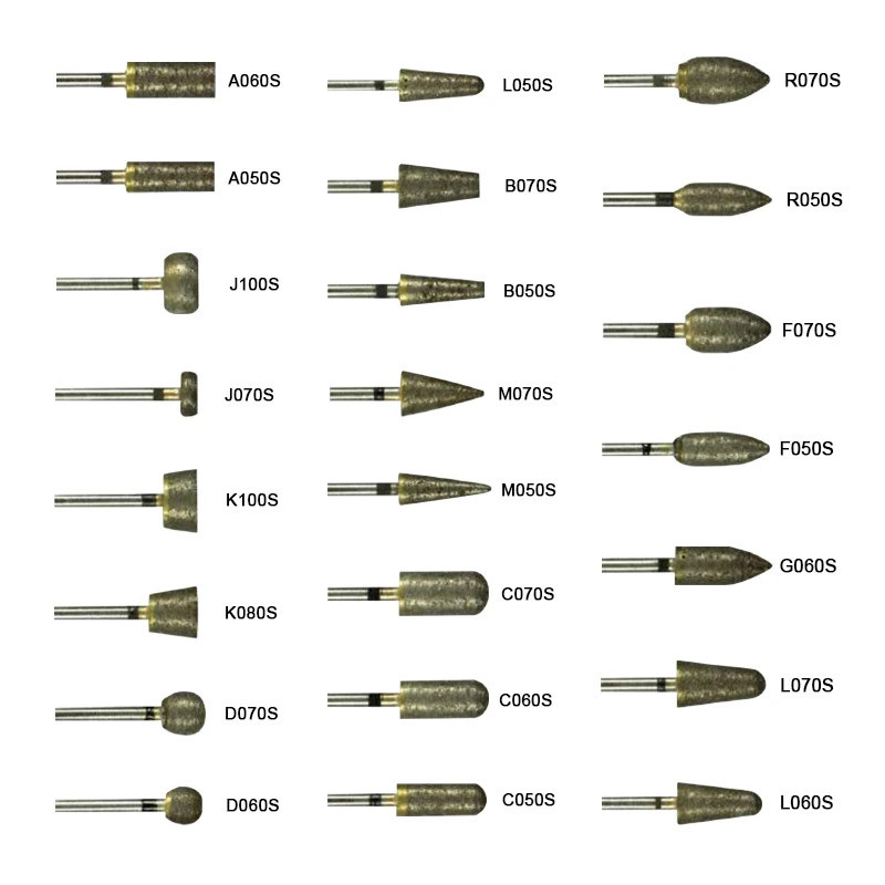 Dental Diamond Bur Drills Fully Sintered Diamond Bur Dental Lab HP Burs Dentistry Tools