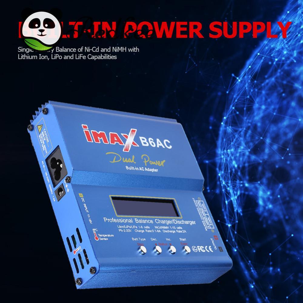 IMAX B6AC 80W เครื่องชาร์จแบตเตอรี่ NiMH แหล่งจ่ายไฟในตัว (US)