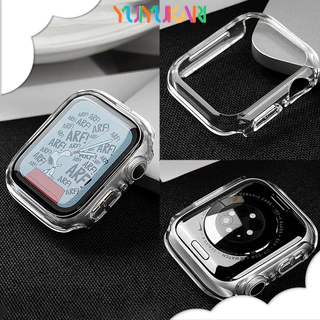 กระจกนิรภัย PC / กรณี TPU อ่อนนุ่มครอบคลุม for Apple Watch Ultra/SE 3 2 Iwatch Series 11 10 9 8 7 6 5 49 45 46 42 44mm