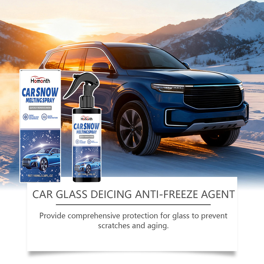 สเปรย์ละลายน้ําแข็งรถยนต์ Fast-Acting Ice Melting Spray สําหรับกระจกหน้ารถสําหรับก๊อกน้ํา