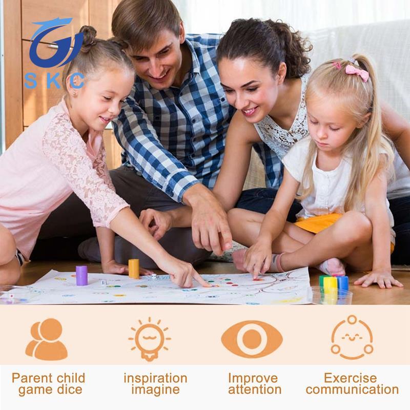 skjsqygxyc48 ชิ้น 16 มม. เครื่องนับลูกเต๋า Token Dice Loyalty Dice D6 Dice Square สําหรับ,,,Card Gam