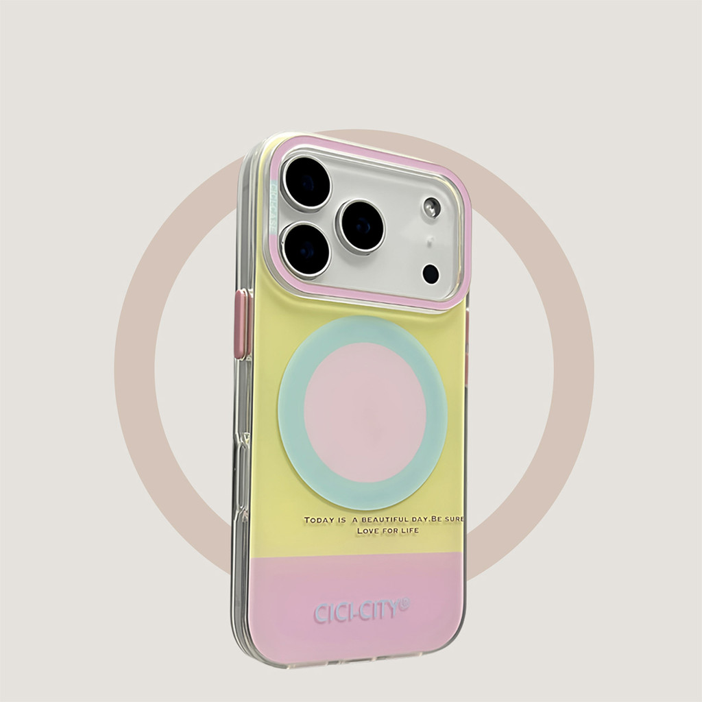 เคสแม่เหล็ก  ไอโฟน 17 17Air 17Pro 17ProMax สีมาการอง สีมาการอง พาสเทลน่ารัก - รูปที่ 7