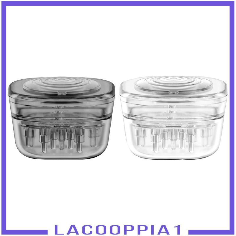 [Lacooppia1] หวี Applicator หนังศีรษะขนาดกะทัดรัดหลายฟังก์ชั่น PP แม้แต่การกระจายแปรงผมแปรงผม Applicator สําหรับการเดินทาง