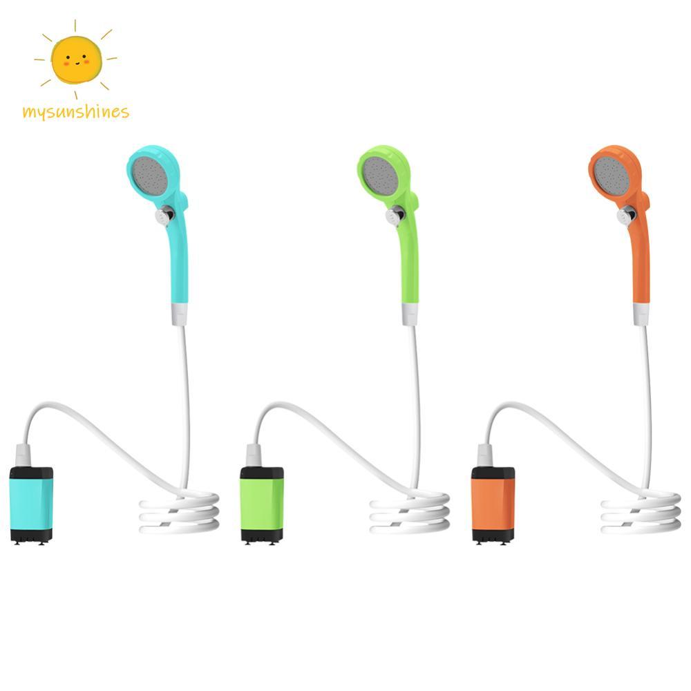 ☀นางสาวฝักบัวกลางแจ้งที่มีจอแสดงผลดิจิตอลฝักบัวอาบน้ําแบบพกพา ไอพีเอ็กซ์7กันน้ําค่ายฝักบัวที่มี6000มิลลิแอมป์ชั่วโมงแบตเตอรี่แบบชาร์จไฟสําหรับการเดินป่าท่องเที่ยวชายหาดสัตว์เล