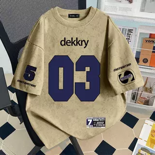 T42.SHOP🌸สื้อยืด oversize เสื้อแฟชั่น เกาหลี สตรีท ใส่สบาย โคตรนุ่ม ผ้าคอตตอน100% ลาย 'DEKKY'