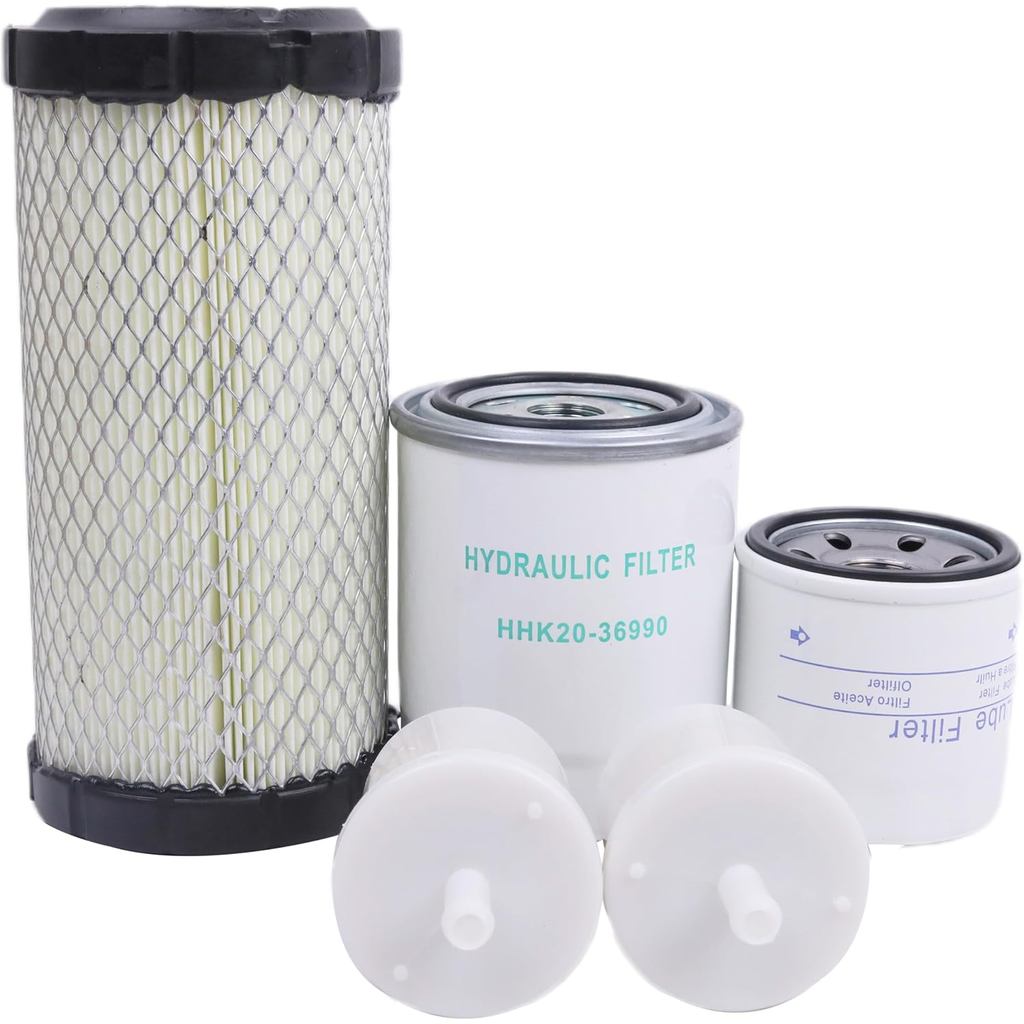AIR/FEEL/OIL/HYD ชุดกรอง 5 ชิ้นใช้งานร่วมกับ Kubota BX22 BX23 BX24 BX25DLB BX2200 BX2230 BX2350 BX23