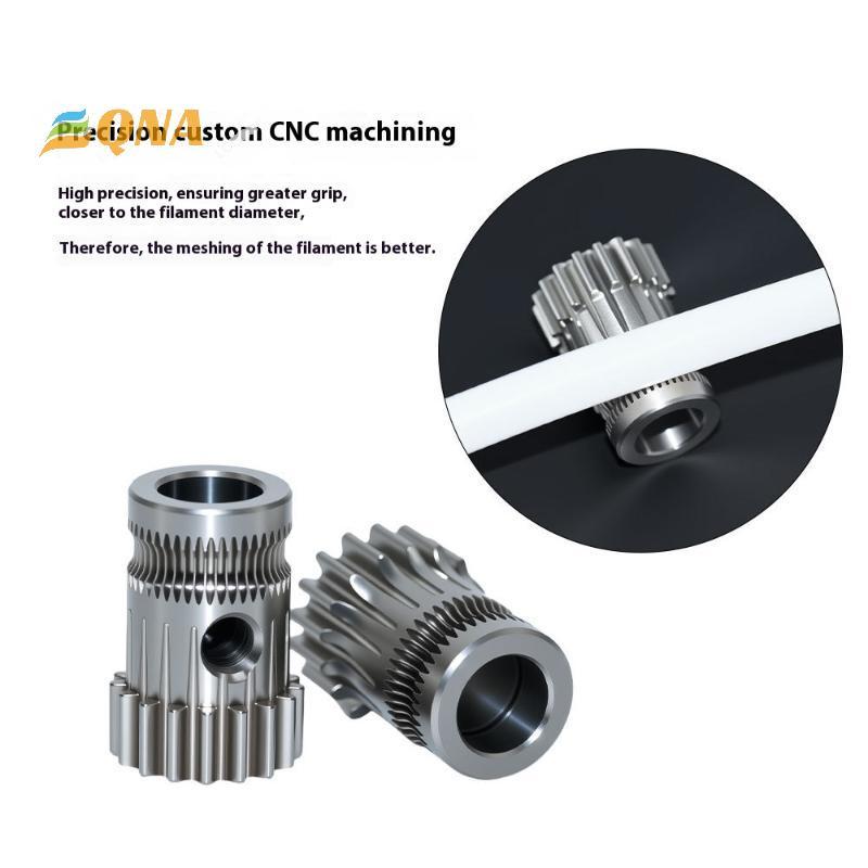 [QNA] 1 ชุด 3d อุปกรณ์เสริมเครื่องพิมพ์ Dual Drive Gear Extruder Kit Cloned Btech อัพเกรดสําหรับ Ext
